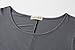 LARACE 3/4 Sleeve Shirts for Women Plus Size Tunic Dressy Top Loose Fit Flare T-Shirt(1X, Deep Gray)