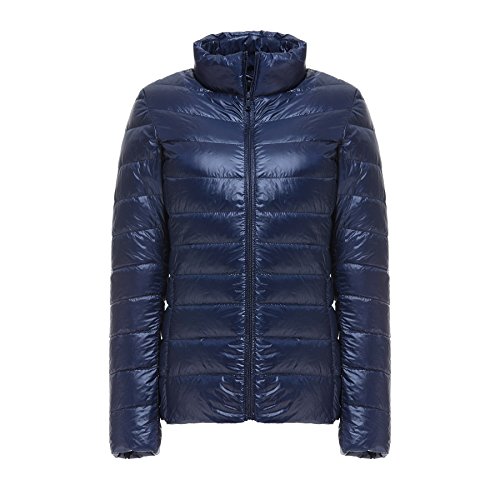 Caracilia Women Packable 90% Duck Down Puffer Jacket Asian XXL/US L Navy Blue CA8 Caracilia Women Packable 90% Duck Down Puffer Jacket Asian XXL/US L Navy Blue CA8