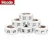 Hcode 1 Inch White Round Retail Clothing Size Label Adhesive Apparel Size Stickers A Set of 6 Rolls S M L XL XXL XXXL Total 3000 Pieces