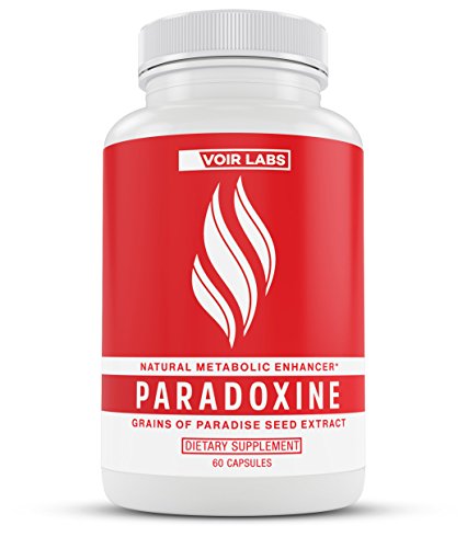 Voir Labs Paradoxine - Grains of Paradise Seed Extract - Natural Metabolic Enhancer - Stimulant Free Thermogenic Fat Burner Weight Loss Supplement - 60 Veggie Pills