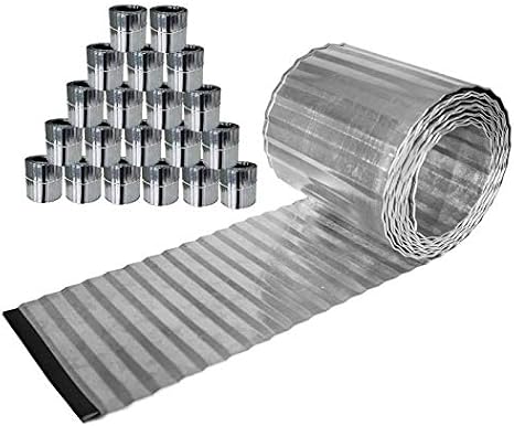 Lacewing Pack Of 20 X 5m Galvanised Lawn Steel Edging Corrugated Rolls H16 5cm Rust Proof Corrugated Flexible Steel Design Path Edging Roll Eliminate Lawn Edge Trimming Reduce Weed Transfer Amazon Co Uk