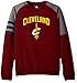 Outerstuff NBA Brand NBA Youth 8-20 Cleveland Cavaliers Tech fleece Long sleeve Crew, M(10-12), Collegiate Burgundy