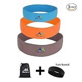 Banenu Booty Hip Resistance Bands Set of 3, Non-Slip Cotton Exercise Loop Bands - Fitness Bands for Body Shaping & Strength Training - Exercise Legs & Tights & Butt - Workout Bands for Women & Men