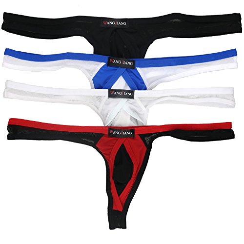 IKINGSKY Men's Ball Lifter Enhancing Underwear Sexy Low Rise Breathable