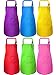 6 Pieces Kids Apron with Pocket Adjustable Children Chef Apron for Baking Painting Cooking (Classic Color, Small)