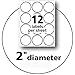 Avery Glossy White Circle Labels, Sure Feed Technology, Laser/Inkjet Compatible, 2
