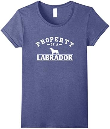 Womens Funny Labrador Retriever T Shirt Property of A Labrador XL Heather Blue