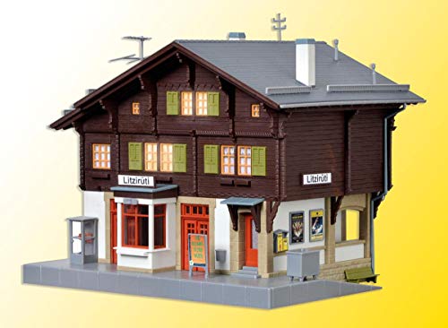 Kibri 39497 - H0 Bahnhof Litzirüti inklusive Hausbeleuchtungs-Startset – Bild 3