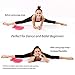 Yoga Stretch Strap, Cotton Non Elastic Multi Loop 80 inch Exercise Stretching Band for Physical Therapy, Pilates, Dance, Hamstring, Gym, Pose Fixing, Training, Bonus Carry Bag and Instructions Guide