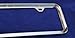 Slim Half-size License Plate Frame Chrome