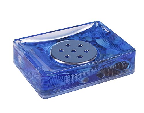 Amc Blue Ocean 5 Piece Bathroom Accessory Set W/ Seashells (848414029831)