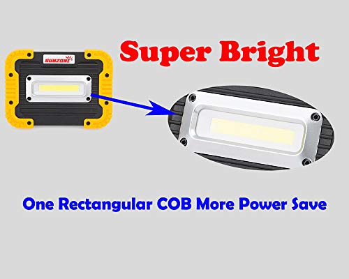 SUNZONE-Portable-LED-COB-Work-LightOutdoor-Waterproof-Flood-Lights-for-CampingHikingCar-RepairingWorkshopConstruction-SiteBuiltin-Rechargeable-Battery-Power-Bank-and-SOS-Emergency-ModeYellow
