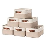 HNZIGE Small Fabric Baskets for Organizing