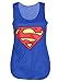 Crazy Girls Womens Superman Superhero Print Vest Tank Top.