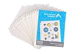 500 Heavyweight Sheet Protectors, Reinforced 3 Hole Design with 3 MIL Thickness, Fits Standard 8.5 x 11 Paper, 9.25 x 11.25 Top Loaded, 500 Pack