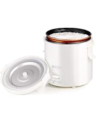 1.0L Mini Rice Cooker,WHITE TIGER Portable Travel Steamer Small,15 Minutes Fast Cooking, Removable Non-stick Pot, Keep Warm, Suitable For 1-2 People - For Cooking Soup, Rice, Stews & Oatmeal