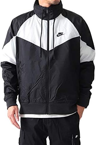 Amazon Co Jp Nike ナイキ ビッグスウッシュ フード内臓 ナイロンジャケット Ar2210 012 パーカー メンズ S Black White 012 服 ファッション小物