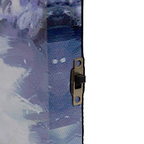 Northlight LED Fiber Optic Lighted Dogs Watching Santa Claus Christmas