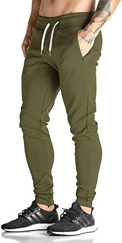 JoofEric Men's Fitness Bodybuilding Workout Trousers Gym Running Jogger Pants