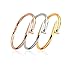 Designer Inspired Titanium Steel Nail Cuff Bangle Bracelet (Silver)