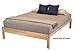 KD Frames Nomad Platform Bed - Twin Bed Frame - Unfinished Wood Bed Frame - Minimalist Swedish Design - Natural Wood Bed - Easy Assembly, No Box Spring Needed - Solid Wood Twin Platform Bed