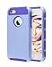 Cafeleo Purple Case for iPhone 5 , iPhone SE, iPhone 5S , Slim Fit Protection Case Shockproof Hard Rugged Ultra Protective Back Rubber Cover with Dual Layer Impact Protection from Deegotech