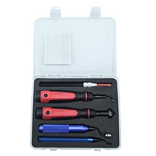 HFS (R) Heavy Duty Deburr Tool (5pc Set Deburr Tool) Hardware Tools