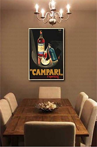 Bitter Campari By Nizzoli 1926 Italian Liquor Canvas Giclee Art Repro Print (Giclee Art Print 36in x 25in)