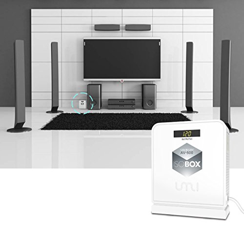 UMI Isolation Transformer 120V:120V Compact Power Line Conditioner 500Watts with Faraday Shielding/Eliminating EMI/RFI Noise (AV-500)