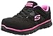 Skechers for Work Women's Synergy Sandlot Slip Resistant Work Shoe, Black/Pink, 7.5 M US