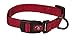 Hamilton Adjustable Nylon Dog Collar for Small Medium Large Dogs, Red, 3/8