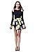 HIKA Women's Fashion Long sleeve Stretchy Off-shoulder Crop Top Medium Black