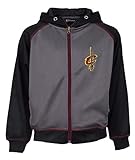 Majestic NBA Youth Polyester Primary Team Logo Fleece Track Jacket (Cavaliers, Large)