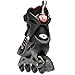 Rollerblade Zetrablade Skate - 4x80mm/84A Wheels - SG 5 Performance Bearings - Black/Red - US Men's 11 (29.0)