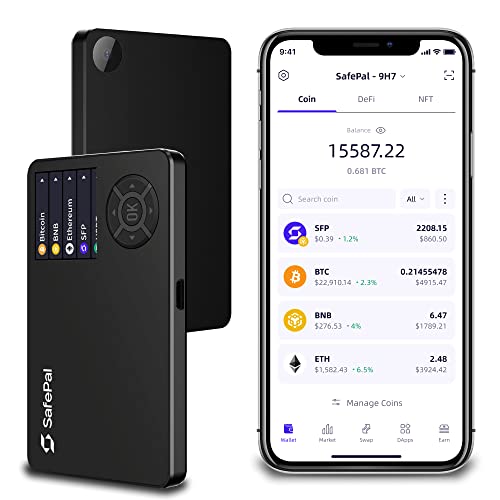 SafePal S1, usb, Cryptocurrency Hardware Wallet, Wireless Cold Storage for Bitcoin, Ethereum and