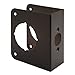 Prime-Line U 10745 Brass Lock and Door Reinforcement Plate for 1-3/4 In. Thick Doors, Bronze Finish (Single Pack)