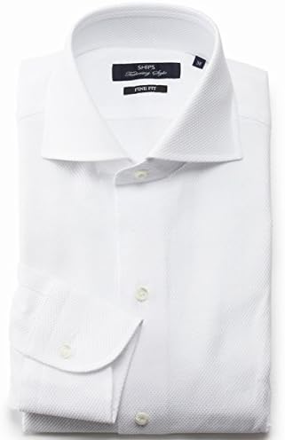 Amazon シップス メンズ Ships Sd ファインフィット カラミ素材 ソリッド ホリゾンタルカラーシャツ 02ホワイト 38 シャツ 通販