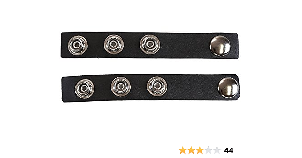 2 Pcs Snap Extender Leather Choker 
