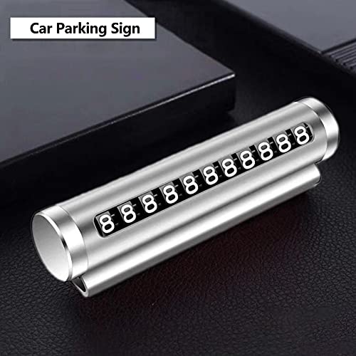 Gidenfly 2 stuks parkeerplaatjes auto tijdelijke parkeerkaart telefoonnummer kaartplaat gepersonaliseerde creatieve… - Afbeelding 3