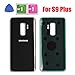 OEM Back Glass Door Cover Housing Installed Camera Frame Lens Adhesive Replacement for Samsung Galaxy S9 Plus G965 (Brilliant Black)
