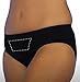 UpSpring Baby C-Panty Low Waist C-Section Recovery Underwear & Postpartum Support (Black, Small)