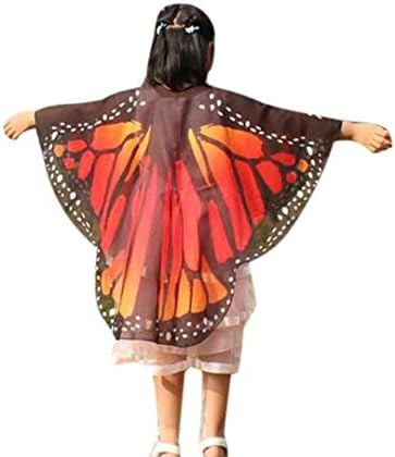 Christmas Party Costume, Gillberry Child Kids Boys Girls Butterfly Print Shawl Costume For Child Kid (Orange)