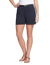 Pantalón corto con cinturón para dama