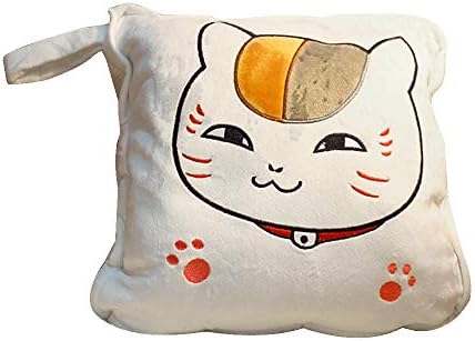 KINOMOTO Natsume Yuujinchou Doll Pillow Plush Toy Throw Blanket Short Plush Daily Nap Quilt with Pillow
