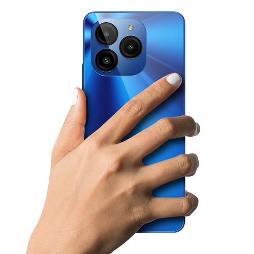 BLU Bold K10 | 2024 | All-Day Battery | Unlocked | 6.6” HD+ Infinity Display | 128/4GB | Triple 50MP Camera | US Version | US Warranty | Blue