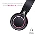 Sound Intone HD30 Headphones with Microphone Lightweight Folding Earphones for iPhone,PC,Laptop, Android Smartphones,Tablet (Rose)