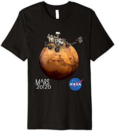 Mars 2020 Rover on Mars NASA logo Mars 2020 logo T-Shirt