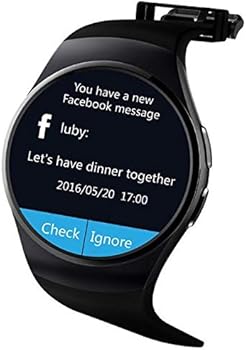 kw18 2g smart watch with sim card sync bluetooth 4.0 for ios android black