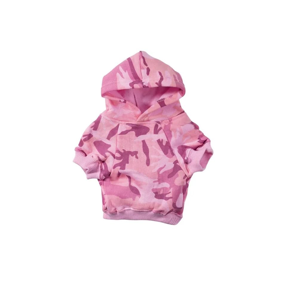 Casual Canine Camo Hoodie for Dogs, 24" XXL, Pink