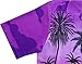 Hawaiian Shirts for Men 42 Tropical Palm Trees Print Aloha Holiday Beach wear Purple